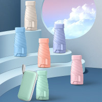 Мини-зонт карманный складной для взрослых, солнце и дождь, радиус 48–53 см