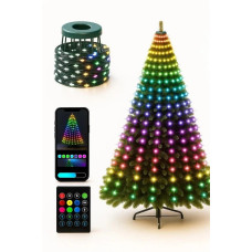 Світлодіодна гірлянда 10LINE 2M, 200 ламп, керування через APP, USB, IP64, мультиколор