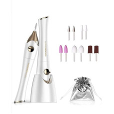 Електрична пилка для нігтів TOUCHBeauty TB-1335 набір 12 предметів з УФ-сушаркою для манікюру та педикюру