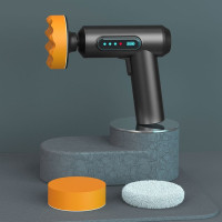 Полировальная машинка аккумуляторная с насадками и зарядным устройством для автомобиля и дома Lesko LY-02