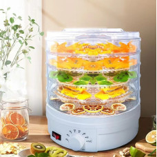 Сушарка для овочів і фруктів MAXTOP MP-5077 електрична дегідратор із регульованою температурою і вентилятором 1000 Вт 5 секцій