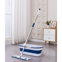 Швабра з відтискачем і складаним відром для прибирання підлоги домашня