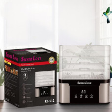 Електросушарка для фруктів і овочів Silver Love RB-912, 5 ярусів, 1000 Вт дегідратор