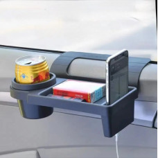 Органайзер у машину з підсклянником і тримачем Cup&Stuff чорний