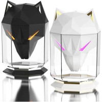 Зволожувач повітря Вовк, 650 мл, ультразвуковий, з RGB-підсвіткою, портативний, ароматичний