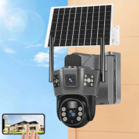 360° Уличная IP-камера TP18 4G Solar PTZ с автономным питанием и SIM-картой, 6 МП, черная