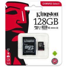 Карта пам’яті microSD Kingston 128 ГБ Class 10 UHS-I для смартфонів, планшетів, камер та дронів