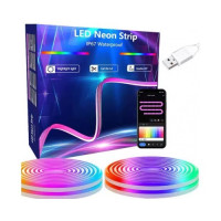 Світлодіодна неонова USB LED-стрічка 5 м RGB-IC з Wi-Fi та Bluetooth керуванням, керуванням через застосунок AND 5250