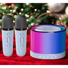 Караоке колонка с 2 микрофонами и подсветкой Bluetooth K52