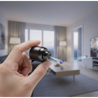 Wi-Fi IP камера X5 с широким углом обзора 160°, ночным режимом и датчиком движения, черная