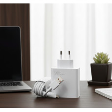 Блок живлення мережевий 120W QC 3.0 USB Type A кабель у комплекті швидке заряджання