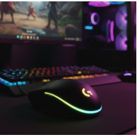 Комп'ютерна миша Logitech G102, ігрова, оптична, дротова, чорна