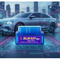 Автосканер діагностичний адаптер повна версія Elm ElectronOBD2 Bluetooth ELM327 v1.5 Pic18F25K80 (2 плати)