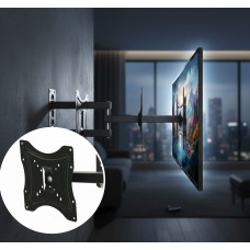 Кронштейн поворотне кріплення для телевізорів HDL-117B-2 14"-55" на стіну до 50кг з поворотом на 180º