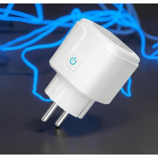 Смарт Wi-Fi-розетка Tuya 20 А з таймером і лічильником електроенергії, 4400 Вт