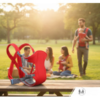 Слинг-рюкзак Baby Carriers ,SlingСумка-кенгуру,  переноска для ребенка 4 положения, 3-12мес