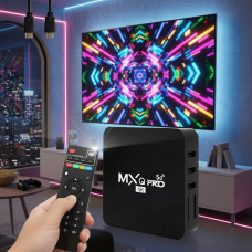 Смарт-ТВ-приставка Android TV Box MXQ 4K Pro 5G 4/64 ГБ Wi-Fi 4K пульт у комплекті