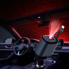 Автомобильное зарядное устройство с эффектом проекции "Звёздное небо", поддержкой USB Type-C, Lightning