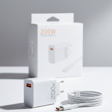 Швидкозарядний USB адаптер кабель USB TypeC 200W підтримка PD USB смартфон планшет