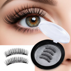 Черные ресницы на магнитах Magnetic Eyelashes в косметичке 2 пары на 2-х магнитах