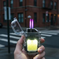 Зпальничка електроімпульсна 9258 спіральна з Led-ліхтариком із захистом від вологи