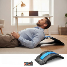 Массажер-тренажер 3-х уровневый акупунктурный Magic Back Support New для спины и позвоночника  Тренажер мостик