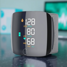 Автоматический тонометр IW49 для запястья с ярким LED дисплеем, USB зарядкой и голосовым сопровождением