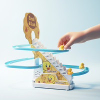Интерактивная игрушка скользящие утки Small-Duck   Игровой центр горка-трек с подъёмником