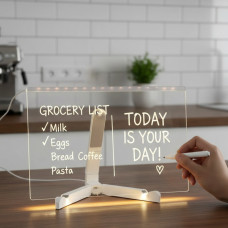 Світлодіодна дошка для нотаток і малювання ST-805 150х150 мм з USB-підсвіткою