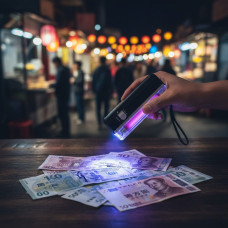 Портативний ультрафіолетовий детектор валют DL-01 Ручний прилад для перевірки грошей