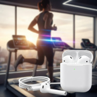 Бездротові сенсорні навушники Bluetooth i12 TWS Lightning білі