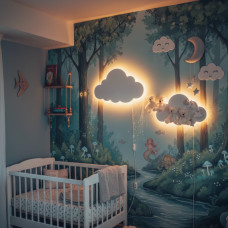 Нічник HA-43 "Cloud Lights" AND світлодіодний дитячий, стильний і безпечний