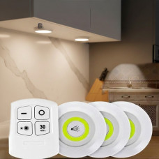 Комплект LED-світильників з пультом та таймером LED light with Remote Control Set (3 світильники)