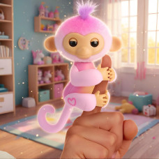 Інтерактивна Ручна Мавпа Fingerlings Monkey, Новинка Ручна Мавпа Baby Monkey