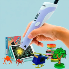 Творчий набір 3D-ручка Pen 6+ з планшетом для малювання AND436 для дітей