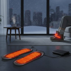 Электрические стельки с подогревом Heating Insoles USB, универсальные 28,5 см, размер 35-45