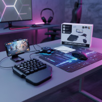Игровой набор MOBILE GAME COMBO PACK 5в1 для телефона и ПКклавиатура Type-C и USB, Bluetooth, RGB подсветка