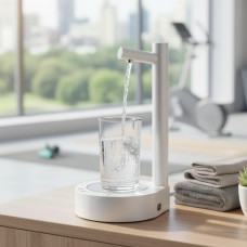 Аккумуляторная Помпа для воды с подставкой под стакан X115 Table Water Dispense Умный настольный диспенс