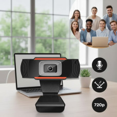 Веб-камера M1 с микрофоном, USB, черная для видео и онлайн-конференций