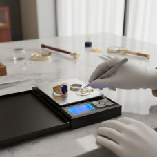 Карманные ювелирные электронные весы в виде книжки (500/0,01) MH048