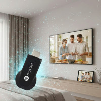 Медиаплеер Miracast AnyCast M100 4K 1080p 5G с Wi-Fi модулем и 2 ядрами