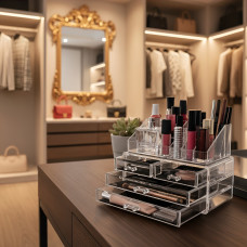 Органайзер Cosmetic Storage Box Бокс для косметики и бижутерии Прозрачный акриловый органайзер