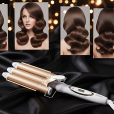 Плойка-волна Geemy GM-1988 с керамическим покрытием для мягких локонов и волн