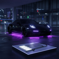 RGB подсветка салона авто 4 шт USB Bluetooth для ног с приложением