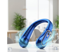 Портативний вентилятор на шию з LED індикатором і 5 режимами обдування акумуляторний 2000 мА·год