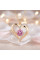 Женское золотое ожерелье Heart Love с розовым циркониевым кулоном