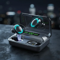 Беспроводные наушники True Wireless TWS F9-5, подсоединение по Bluetooth, с ярким дисплеем