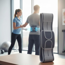 Ортопедический корсет для спины RD-1814 с опорной пластиной поясничный регулируемый для снятия боли