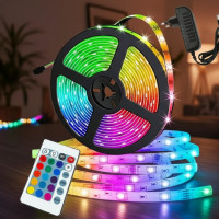Светодиодная RGB лента для телевизора 2 м с пультом, подсветка SMD 5050, разноцветная