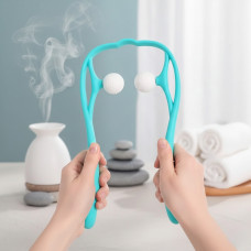 Ручной роликовый массажер для шеи и плеч  снимает напряжение и боль